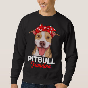 Sudadera Pitbull Abuela Pittie Perro Mamá Divertida Mujeres