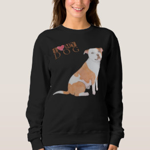 Sudadera Pitbull, amo a mi perro