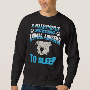 Sudadera Pitbull Apoyo Poner A Los Abusadores De Animales A