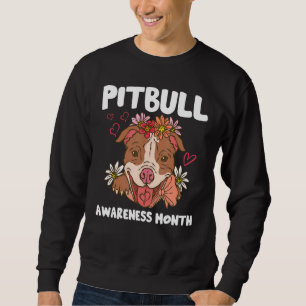 Sudadera Pitbull Awareness Mes Pitbull Love Dog