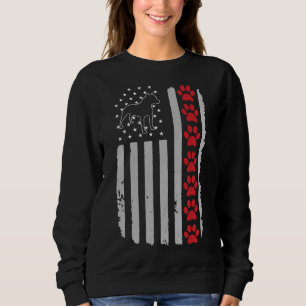 Sudadera Pitbull Bandera Americana Patriótica Pitbull Perro