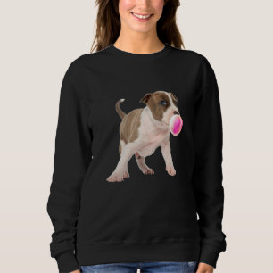 Sudadera Pitbull Chicle Bubble Cull Dog Print