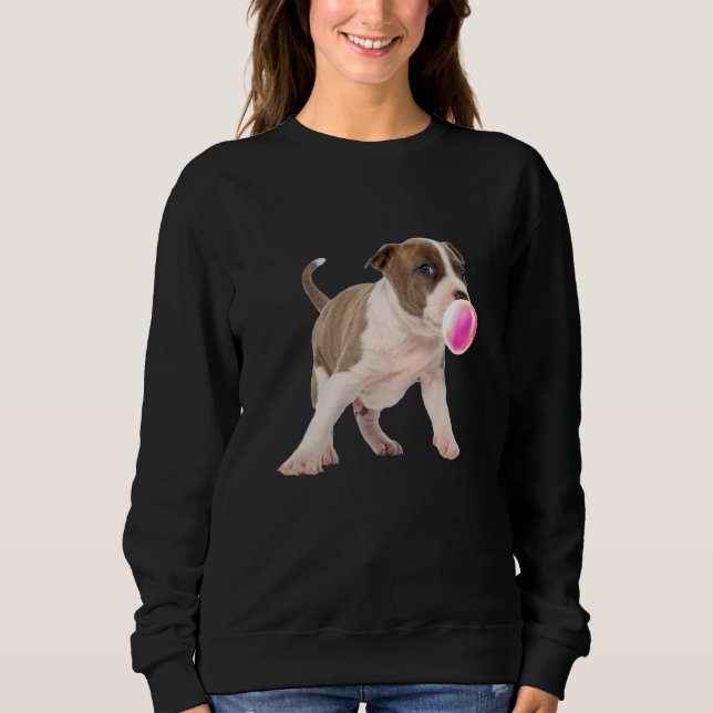 Sudadera Pitbull Chicle Bubble Cull Dog Print (Anverso)