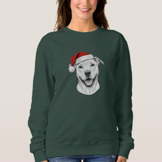 Sudadera Pitbull Christmas Sweatshirt – Cute Santa Pitbull