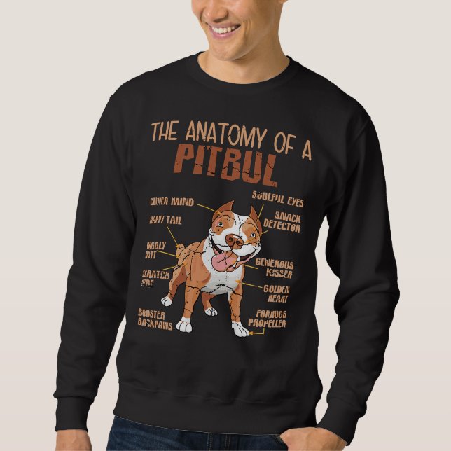 Sudadera Pitbull Cita A Pitbull Collar Dog Cita Artículos D (Anverso)