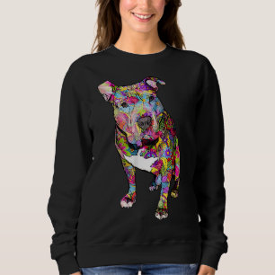 Sudadera Pitbull Colorous Hippie Peace Sign Cull Love Pit B
