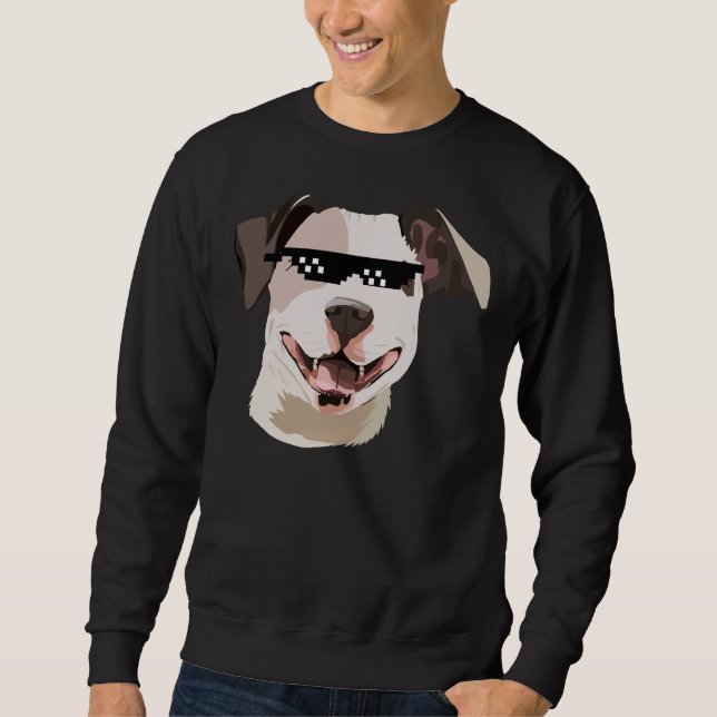 Sudadera Pitbull Con Gafas De Sol 385 (Anverso)