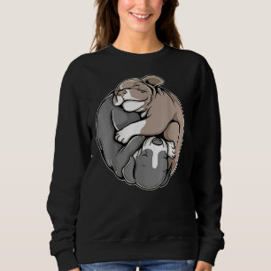 Sudadera Pitbull Cuppies Yin Yang Para Pibble Mom