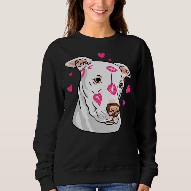 Sudadera Pitbull Cute Love Heart (Anverso)