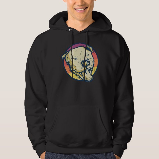 Sudadera Pitbull Cute Retro Pittie (Anverso)