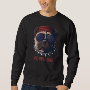 Sudadera Pitbull Dad American Pit Bulldog Bandera Estadouni