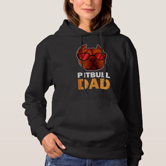 Sudadera Pitbull Dad Guay Funny Pitbull Dog (Anverso)