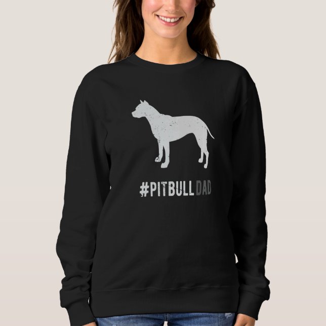 Sudadera Pitbull Dad Para Hombres Pitbull Dog Dad (Anverso)