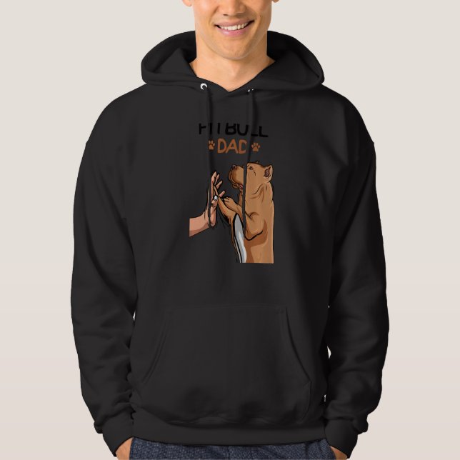 Sudadera Pitbull Dad Pittie Dog Men (Anverso)