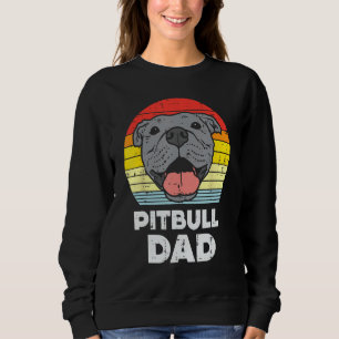 Sudadera Pitbull Dad Sunset Retro Pittie Pitty Mascota Dog