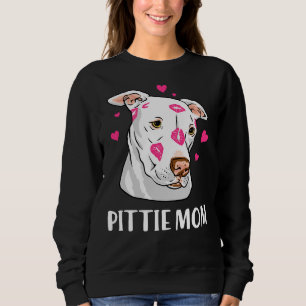 Sudadera Pitbull Dog Amantes a Pittie Mamá Pitbull Mama Mot