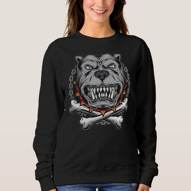 Sudadera Pitbull Dog Classic (Anverso)