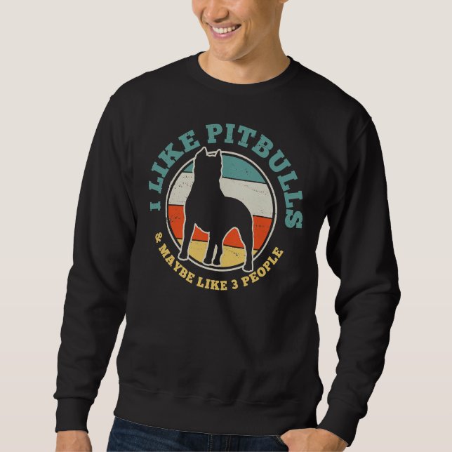 Sudadera Pitbull Dog Funny Vintage Classic (Anverso)