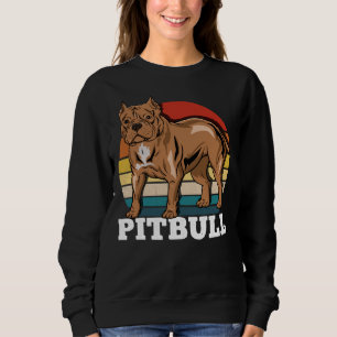 Sudadera Pitbull Dog Lover Retro