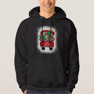 Sudadera Pitbull Dog Red Truck Feliz Navidad