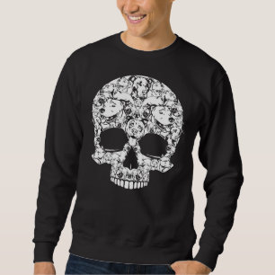 Sudadera Pitbull Dog Skull Halloween Classic