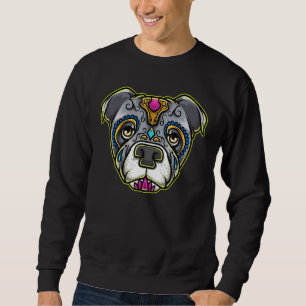 Sudadera Pitbull Dog Sugar Skull