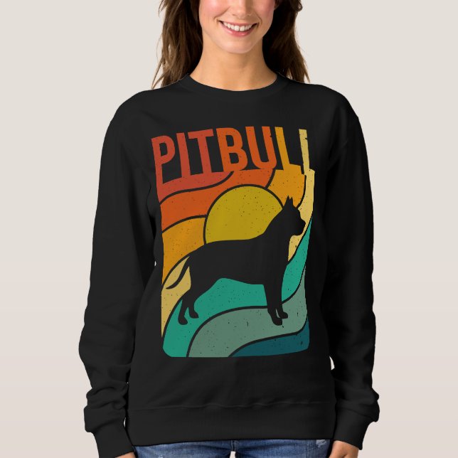 Sudadera Pitbull Dog Vintage Pet Lover (Anverso)