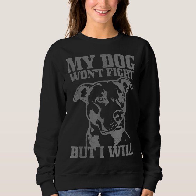 Sudadera Pitbull Funny Dog Pitbull Mom Pitbull Dad (Anverso)
