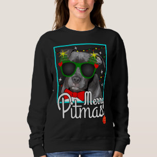 Sudadera Pitbull Funny Pit Bulldog Navidades Merry Pitmas