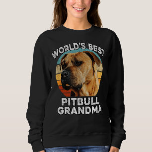 Sudadera Pitbull Grandma Funny Worlof Mejor Pit