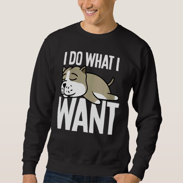Sudadera Pitbull Hago Lo Que Quiero Esencial (Anverso)