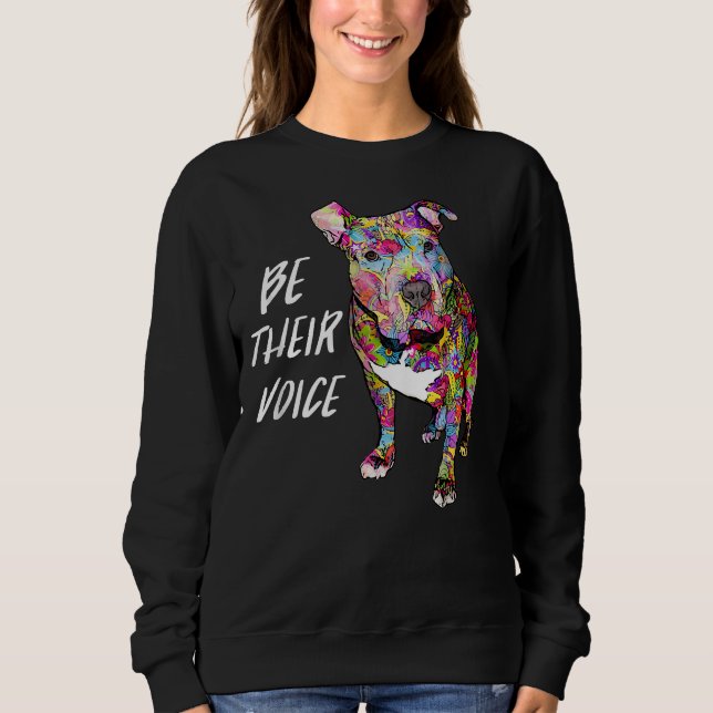 Sudadera Pitbull Hippie Sea Su Voz Amor Por La Paz Y Pitbu (Anverso)