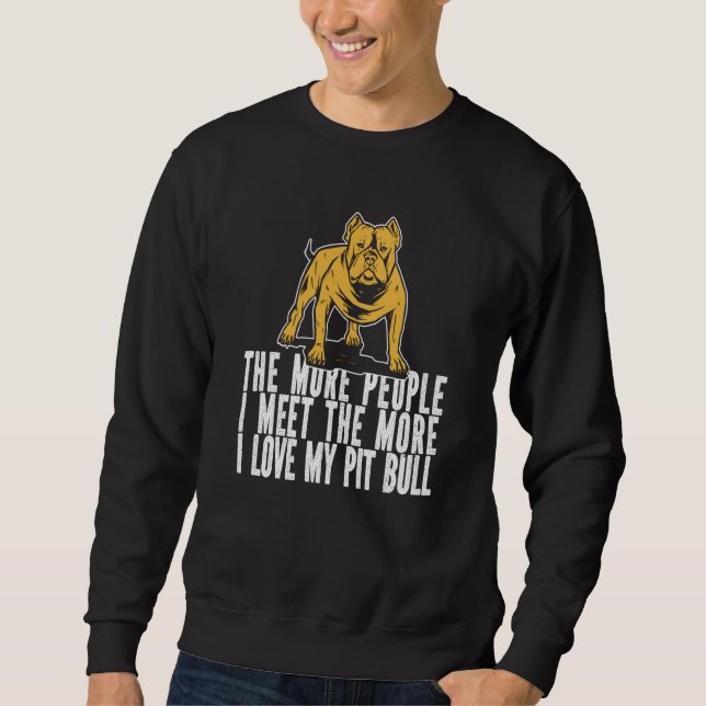 Sudadera Pitbull Humor Dog Breed Pitbull Ban (Anverso)