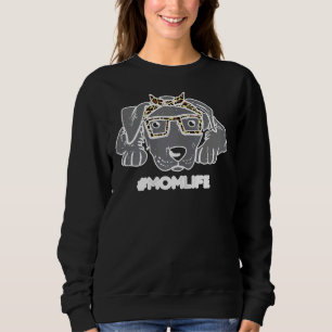 Sudadera Pitbull Leopard Bandana Mom Life