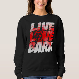 Sudadera Pitbull Live Love Bark Dog Lover