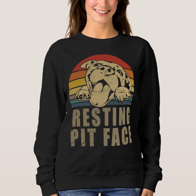 Sudadera Pitbull Love I Love My Pit Retro (Anverso)