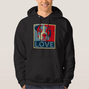 Sudadera Pitbull Love Poster Pit Bull Mom Dad Amantes