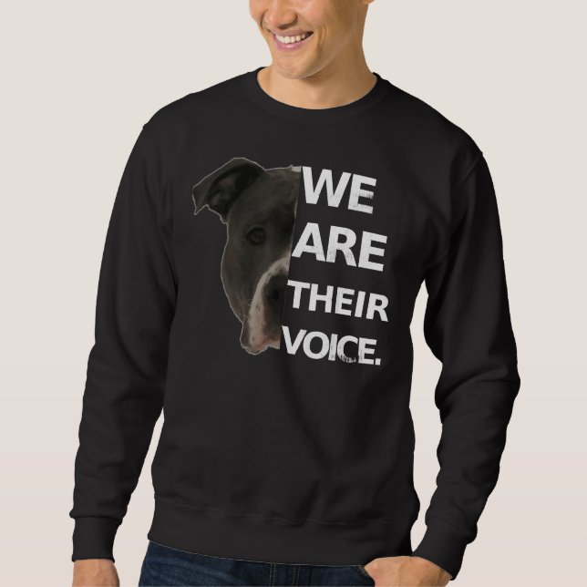 Sudadera Pitbull Love We Are Voice Dog Avers (Anverso)