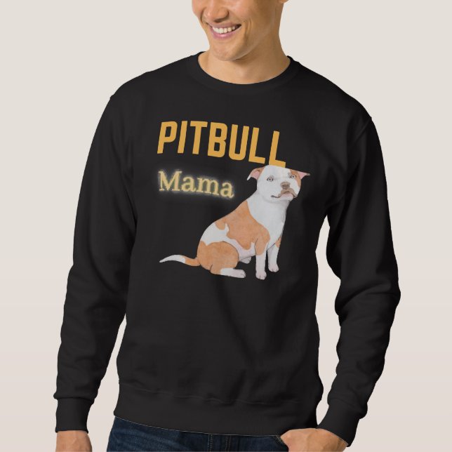 Sudadera Pitbull Mama Para Pitbull Lover (Anverso)