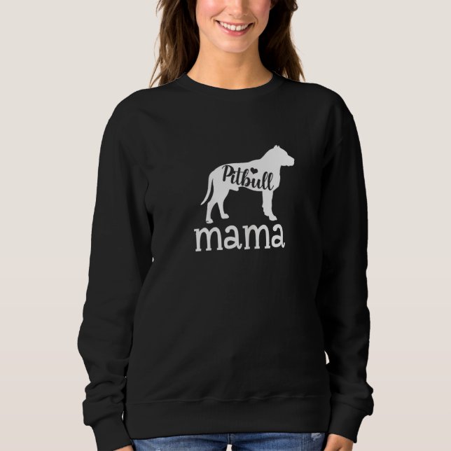 Sudadera Pitbull Mama Pitbull Mascota De Ch (Anverso)