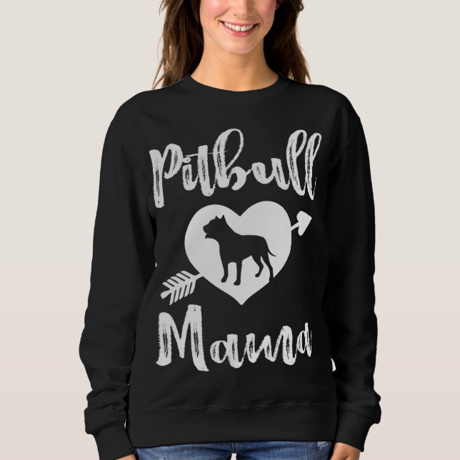 Sudadera Pitbull Mama Proud Pitbull Mom (Anverso)