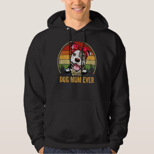 Sudadera Pitbull Mejor Perro Mamá Retro Día de la Madre