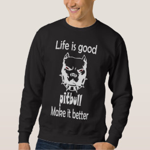 Sudadera Pitbull Mejora La Vida De Los Amantes Del Perro