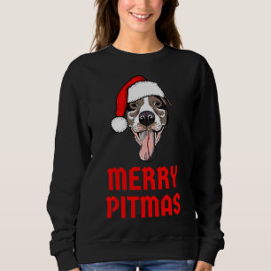 Sudadera Pitbull Merry Pitmas Funny Pitbull Chris