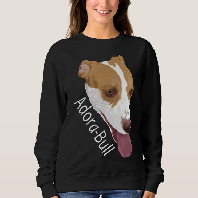 Sudadera Pitbull Mix Adora Bull (Anverso)