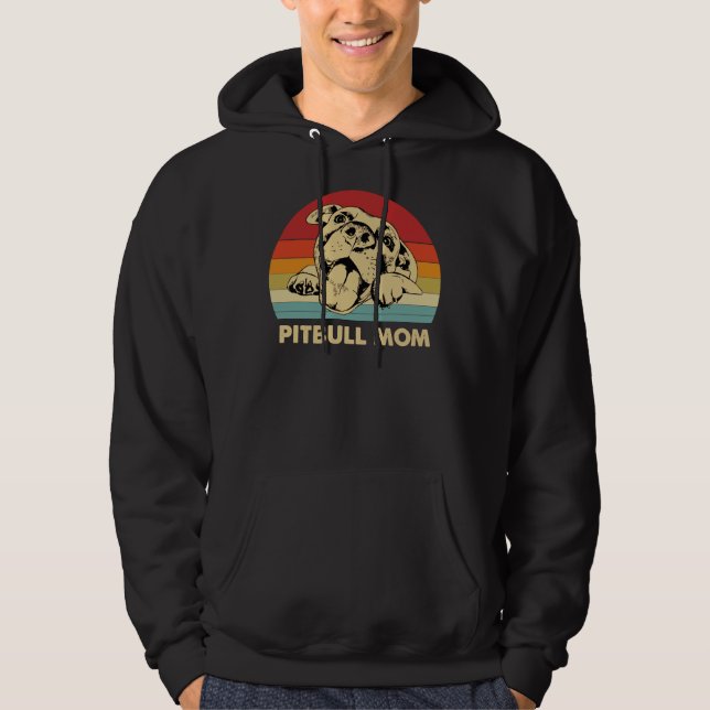 Sudadera Pitbull Mom Con Cute Pitty Face (Anverso)
