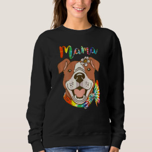 Sudadera Pitbull Mom Dog Pittie, mamá de mujeres, Happy