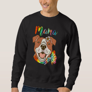 Sudadera Pitbull Mom Dog Pittie, mamá de mujeres, Happy