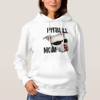 Sudadera Pitbull Mom Fleece Pullover Hoodie