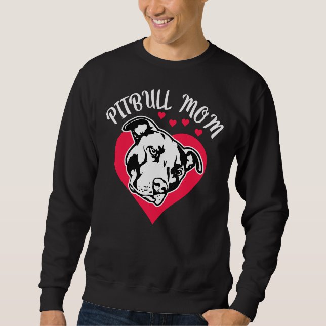 Sudadera Pitbull Mom Mama (Anverso)